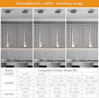 Modern Pendant Light Kitchen Fixture Dimmable LED Chrome Mini Pendant Lighting fo Kitchen Island Bedroom Bedside Table Small Pendant Lights (1-Pack)