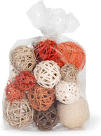 ANDALUCA Decorative Balls Bag Bowl Filler Home Decor (Orange)