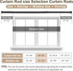 Black Curtain Rod 40-63 Inch Heavy Duty Ceiling Mount Option Living Room Office Thick Curtains Support Sturdy Iron Construction Professional Installation Hardware Complete Kit