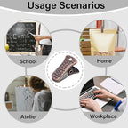 35 Pack Mini Metal Alligator Clips for Crafts Non-Slip Silicone-Coated Retro DIY Badge Small Spring Clips (Copper)