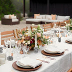 Double Sided Vintage Ribbed Taper Glass Candle Holders,Tea Candle Holder for Table Centerpieces, Wedding Decorations and Dinner Parties (Gray, 6 PCS)