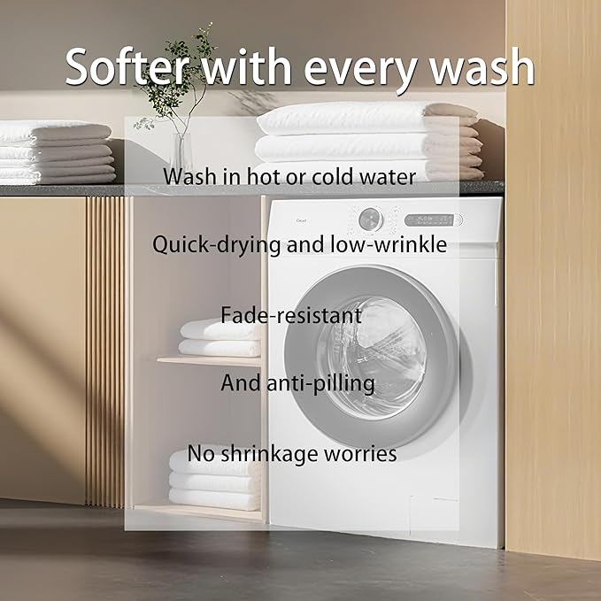 Set of 2 16×16 Inch Pillow Inserts Cotton Cover with Premium Fiber Filling Machine Washable Soft Fluffy Decorative Pillows for Indoor Outdoor Use Perfect for Couches Seats & Beds