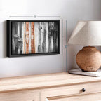 ElephantStock Ski Collection Wall Art - Horizontal Framed Canvas - 1-Piece Bathroom Wall Decor - Photography sports Canvas Print - Brown and Black Decor for Wall - 13" X 9"