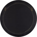 Kate and Laurel Palmer Rustic Farmhouse Round Wooden Mirror, 26 Inch Diameter, Blue and Rustic Brown, Modern Circle Decorative Wall Mirror with Paint Distressing