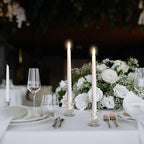 Foaincore 30 Pcs Candlestick Holders Bulk 2.36 Inch Taper Candle Holders Small Glass Candle Holder for Wedding Table Centerpiece Party Decoration (Clear)