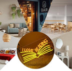 I Love Reading Neon Sign for Wall Decor, Yellow Read More Books Neon Light, Dimmable Classroom LED Light Up Sign for Classroom, Bookstore, Library, Bedroom