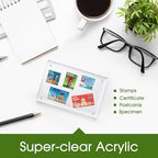 SYNTRIFIC 4x6 Acrylic Frames 6 Pack,10+10mm Thickness Acrylic Picture Frames,Freestanding Double Sided Magnetic Picture Frames Lucite Frameless Transparent Gift for Desktop Display