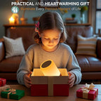 Auxmir LED Night Light Bedside Lamp Touch and Remote Control Dimmable Tabletop 13 Colors Changing 5 Brightness Adjustable Rechargeable Portable Lamp for Baby Kids Bedroom Living Room Outdoor Camping