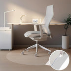 Office Chair Mat for Hard Floors,36" x 36" Desk Mat Comfortable and Non-Skid Office Chair Mat Protect Your Floors from Damage, Easy Glide Rolling Plastic Floor Mat for Work,Home