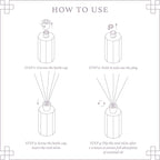 Reed Diffuser Set, 6.7 oz Lavender Eucalyptus Scented Reed Diffusers for Home with Sticks, Home Fragrance Oil Scent Diffuser for Bathroom, Decor & Gift