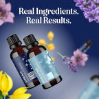 Aromatherapy Essential Oil Blends for Diffusers - Diffuser Essential Oil Set with Dream Essential Oil Blend and Breathe Essential Oil Blend - 100% Pure Must Have Aromatherapy Oils - 1 Fl Oz Each