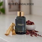 Benevolence LA Rose & Sandalwood Reed Diffuser Oil Refill | Long Lasting Home Fragrance for Bathroom and Bedroom | Essential Oils for Relaxation - 4 oz