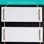 EXCELLO GLOBAL PRODUCTS Large Hanging Wall Sign: Rustic Wooden Decor (Home, Family, Love, Laugh, Live, Happiness) Hanging Wood Wall Decoration (11.75" x 32")