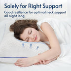 viewstar Memory Foam Pillows King Size Set of 2, Adjustable Firm Pillows for Side Back Stomach Sleepers, Shredded Gel Pillows for Sleeping 2 Pack with Washable Removable Cover 19"x 33"