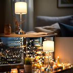 Rechargeable Battery Powered Table Lamp, Wireless LED Lamps, Cordless Touch Lamps, Stepless Dimmable Bedside Lamps, Night Lamp for Bedroom, Dinning Room, Kitchen Decor, Office (Silver)