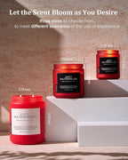 M&SENSE Juicy Watermelon Scented Candle, 19.4oz 110 Hours Clean Non Toxic Natural Soy Wax Long Lasting Candle for Women Men, 2 Wick Fruit Scent Home Fragrance Home Decor for Housewarming Gifts