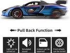 1:24 Scale Car Model Compatible for Collectible McLaren Senna Super Sports Car Toys, Zinc Alloy Pull Back Toy Vehicle with Sound and Light for Adult Boys Girls 3 4 5 6 7 8 (Blue)