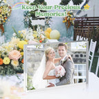 4x6 Acrylic Picture Frames 24 Pack, Clear Picture Frame Double Sided Magnetic Photo Frames 20mm Thicker Desktop Display Frame Wedding Table Numbers for Bedroom Home Office