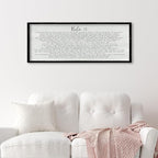 ZZJJHYWGQ Catholic Wall Decor Psalm 91 Bible Verse Wall Art 32"×12" Scripture Print Sign for Home Prayer Room Family Christian Inspirational Quotes Wood Framed Religious Wall Hanging (Black)