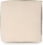 REDEARTH · Tufted Pouf Ottoman with Filler Textured Storage Cube Bean Bag Pouffe Footrest for Living Room, Bedroom, Nursery, Kidsroom; 100% Cotton (17.5"X17.5"X17.5", Chevron Gage)