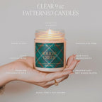 Sweet Water Decor Christmas Cookies Scented Candles - Christmas Stocking Stuffers Soy Candles with Vanilla Scent - Christmas Candles with 40 Hours Burn Time - 9Oz Gold Lid Clear Jar Wax Candles