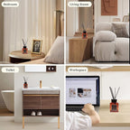 XEPTLE Long-Lasting Air Freshener, Fresh Freesia Pear Reed Diffuser, 7.04 oz, Eliminate Odor,Home/Bathroom/Bedroom/Livingroom/Office Decor - Orange