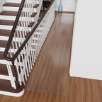 2'x6' Vinyl Runner Rug for Hallway, Clear Waterproof Kitchen Mat for Floor, Non-Slip Plastic Floor Mat for Entryway, Easy Clean Durable Area Mat for Bedroom, Laundry Room