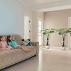 2 Pack 47.2in Artificial Monstera Deliciosa Trees with Pot, 4 Feet Fake Trees for Indoor Outdoor Home, Office Decor