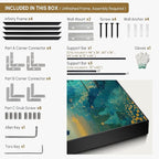 SIGNWIN 46"x60" Extra Large Framed Wall Art Whimsical Fantasy Forest, Vibrant Nature Landscape for Home Living Room Bedroom Decor (Frame Assembly Required)