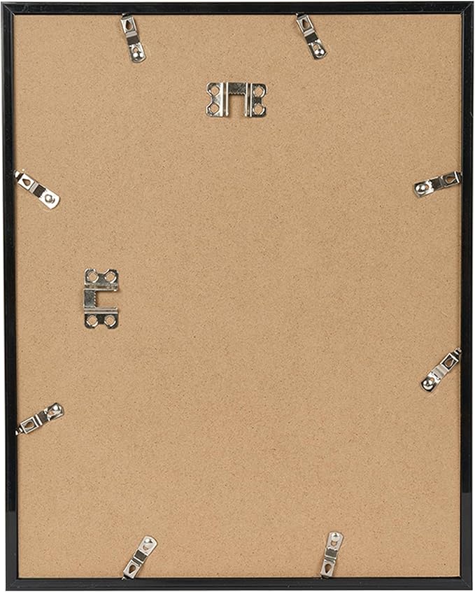 12 Packs 11x14 Picture Frames, Display 8x10 with Mat or 11x14 Without Mat, Black Gallery Wall Frame Set, 11 by 14 Frames Bulk Set of 12 Collage Wall Decor Photo Frames Set for Wall, Black