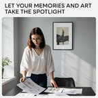 Homeforia A3 Picture Frame Black, High End Metal 11.7 x 16.5 inch Poster Frames with Mat 8.3 x 11.7 for Photo, A3 Size Frames Matted to A4 Print, 11.7x16.5 Wall Hanging Frame, Tempered Glass, Set of 1