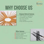 Raajsee Patchouli Incense Sticks 100 gm Pack-100% Pure Organic Natural Hand Rolled Free from Chemicals-Perfect for Church,Aromatherapy,Relaxation,Meditation,Positivity & Sensual Therapy