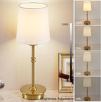 Rechargeable Cordless Table Lamp, Brushed Gold Battery Operated Desk Lamps with Detachable LED Bulbs, 13 Colors Dimmable Bedside Lights for Bedroom, Bar, Night Light, Camping