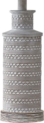 BOBOMOMO 24.5" Farmhouse Rustic Retro 24.5'' Table Lamp Set of 2 for Bedroom Living Room Traditional Nightstand End Table Lamps