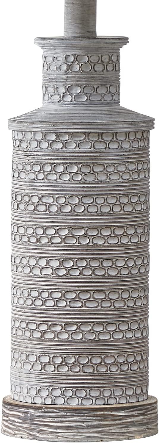 BOBOMOMO 24.5" Farmhouse Rustic Retro 24.5'' Table Lamp Set of 2 for Bedroom Living Room Traditional Nightstand End Table Lamps