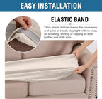 H.VERSAILTEX Velvet Stretch Individual Couch Cushion Cover Plush Slipcover for Loveseat Sofa Furniture Protector Seat Cover (1 Piece Loveseat Cushion Cover, Ivory)