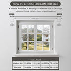 Oneach Silver Curtain Rods for Windows 48 to 84 Inch, 1 Inch Pole Adjustable Length Heavy Duty Metal Curtain Rod Set, for Outdoor Bedroom Kitchen Living Room (16 to 88 Inch)