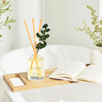 COCORRÍNA Eucalyptus Reed Diffuser Set of 3 - Eucalyptus & Moss, Clean Linen, Ocean Mist Scents, 1.7 fl oz Each, Total 5.1 oz, Scented Oil Diffusers for Home & Office