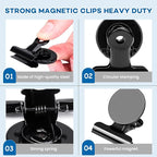 DIYMAG Hanging Photo Magnetic Clips, 20 Pack Fridge Magnets Heavy Duty Holder Party Graduation Collage Picture Display Diy Clip for Refrigerator Home Whiteboard Office Locker Classroom Balck