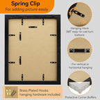 IBUYKE 11 x14 Picture Frame,Set of 3,Solid Oak Wood 11x14 Photo Frame with Mat to 8x10,11x14 Picture Frames With Tempered Glass,Wall Mount Display,Home Decor,Black Oak 14 x 11 Frame,UWPF1114B-3