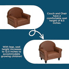 Children's Factory As We Grow Toddler Chair, Flexible Seating for Daycare or Preschool, Kids Reading Couch, Playroom Furniture, Walnut