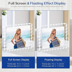 acrylic photo frame- 2Pack Scalloped Picture Frames 8×10 Inch, 15+15mm Thick BlockClear Glass Photo Frame with Thick Block | Modern Home Gift Set (2 Pack, 8X10)