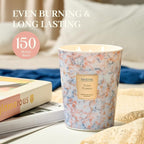 M&SENSE SolarFlowers Scented Candles for Home, 3-Wick Highly Scented Jar Candles, Extra Large Candle 35 Oz 150 Hours Long Lasting Burning, Relaxing Aromatherapy Candle for Stress Relief,Meditation