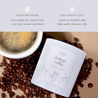 Literie Premium NYC Inspired Scented Candle: Bodega Coffee - Espresso & Cream Scent, 9oz, 50 Hour Burn, Vegan Soy & Coconut Blend Candle for Home Decor, Gift for Women & Men