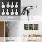 HLNIUC Peacock Framed Canvas Wall Art,Large Peacock Flower Wall Decor Set of 3(16”x24”)Modern Elegance Peacocks Floral Framed Painting,Vintage Beautiful Animal Feather Art Print for Living Room,Office