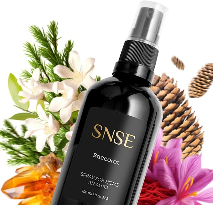 SNSE Baccarat Spray for Home and Auto | 3.38 oz | Scent Spray for Home, Textiles, Linens, Auto