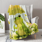 Frog Blanket Gifts for Women Kids - Cute Frogs Lovers Stuff Animal Decor Throw for Teen Adults Soft Lightweight Fleece Cozy Travel Bed Couch Birthday Christmas Blanket 50"x60"