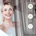 AmazerBath Extra Long Shower Curtain Liner, Clear Black Shower Liner 84 Inches Long, 72x84 Plastic Shower Curtain Liners, Cute Tall Shower Liner, PEVA Bathroom Shower Curtain Liners & 3 Magnets