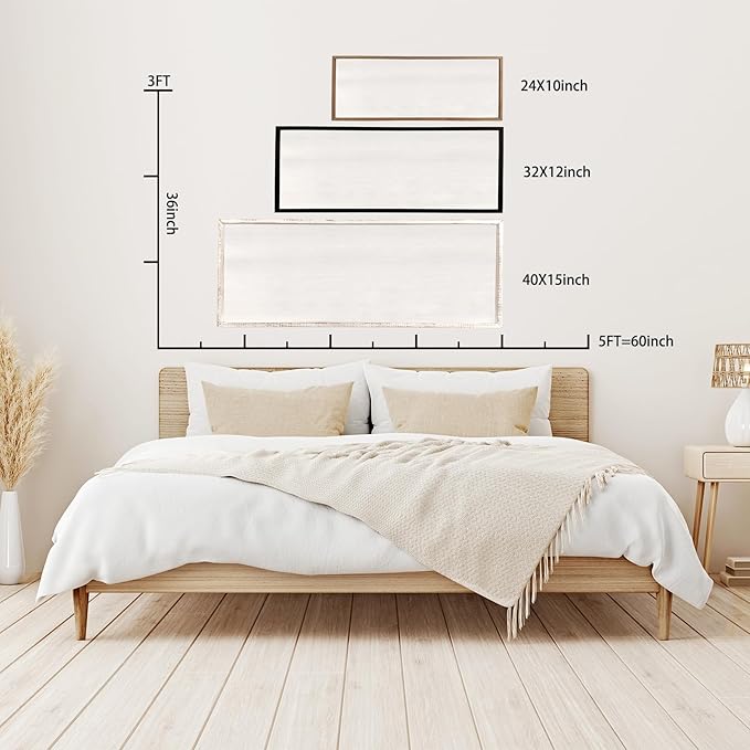 Sweet Dreams Wall Decor Above Bed 40''×15'' Master Bedroom Large Sweet Dreams Sign Farmhouse Wall Decor Guest Room Wood Rustic Framed Over Bed Wall Art Hanging Decoration (Black)