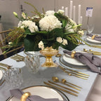 Metal Vases for Table Centerpieces, Hewory Gold Compote Pedestal Vase Floral Container Bulk, Brass Mini Footed Bowl Flower Holders Center Pieces for Wedding Birthday Party Anniversary (10pcs, 5in)